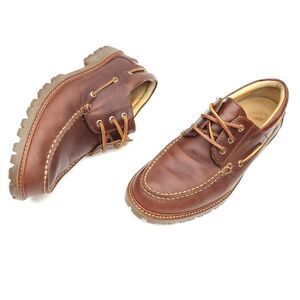 Sperry Gold Cup Brown Lug Chukka Boots Full-Grain Leather Moc Toe 12 Old Money
